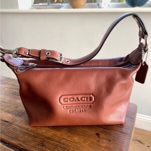 Vintage Coach Tan Leather Bag